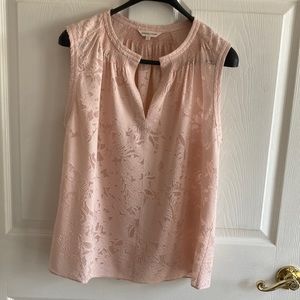 Rebecca Taylor NWOT pale pink , sleeveless top. Size 8.